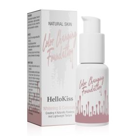 Color Changing Foundation,Color Changing Liquid Foundation Brightens And Lasts Foundation Cream Warm Changing Skin Color Liquid Foundation Makeup