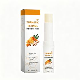 Turmeric Retinol Eye Cream Stick, Firming Brightening Under Eye Stick For Dark Circles Puffiness Fine Lines