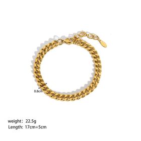 Stainless Steel Ornament Bracelet Female (Option: YYB023007)