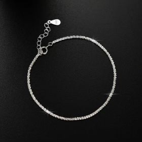 Sparkling Bracelet Anklet Copper Starry Cauliflower Necklace (Option: Bracelet 16and3cm-925 Silver)