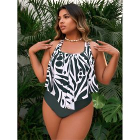 Women's Two-piece Casual Swimsuit --KA-P801-06 (Option: 1XL)