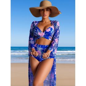 New Women's Sexy FashionWomen'sWomen's Swimwear For Beach Vacation With High Neck And Bikini BottomBeach Swimwear--M080lanse (Option: S)