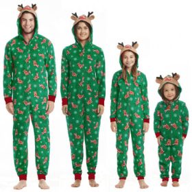 Autumn and winter pajamas (Option: Green-Children 9T)