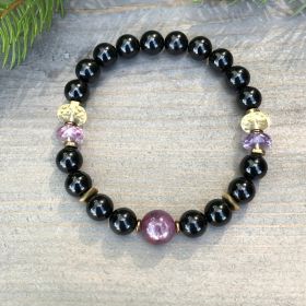 Women's versatile casual beaded bracelet (Option: 8mm)