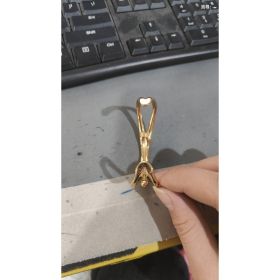 Personal Influencer Bracelet Stainless Steel Gold Plated Casting Creative Female Body (Option: Gold)