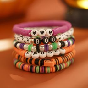 Personality Simple Bat Crystal Bracelet Suit (Option: 01 5290 Mixed Color)