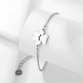 Stainless Steel Dog's Paw Bracelet (Option: XLY40)