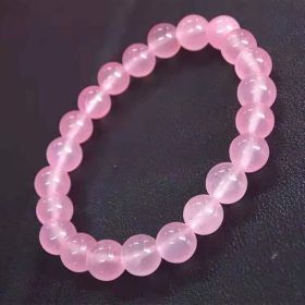 Natural Rose Quartz Bracelet Fresh And Simple (Option: Pink)