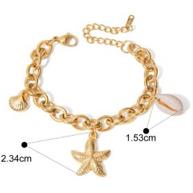 Starfish Pearl Bracelet (Option: Style1)