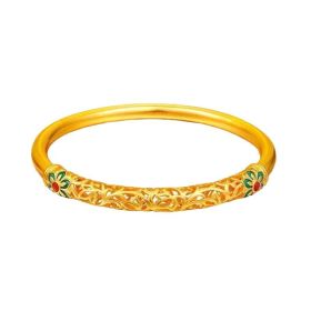 Dunhuang Culture Copper-plated Enamel Ladies' Bracelet, Auspicious And Prosperous. (Option: Dunhuang inheritance bracelet)
